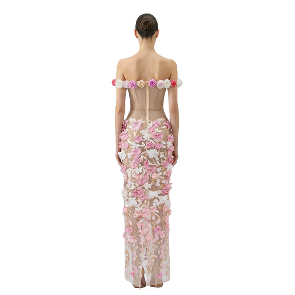 The Bloom Sheer Corset Gown