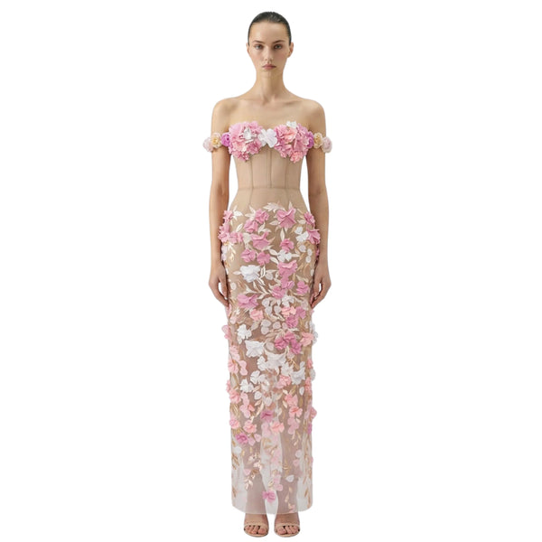 The Bloom Sheer Corset Gown